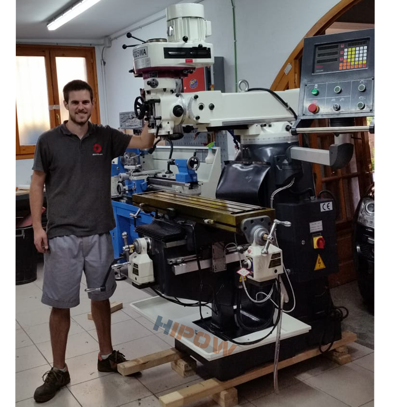 Our Spain Customer Recieved X6325 Turret Milling Machine